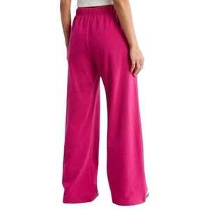 Good American Fuscia Pink Wide-Leg Pants Size Large